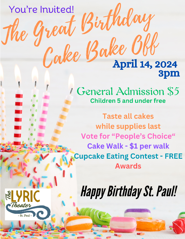 St. Paul's Great Birthday Cake Bake Off!