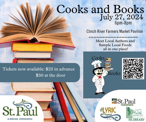 Flyer for Cooks & Books.